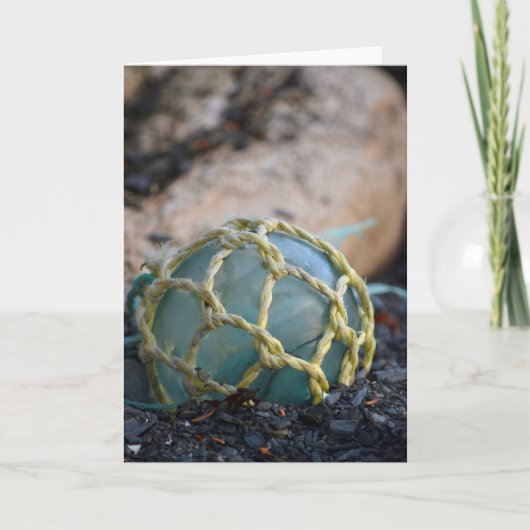 Glas Vissen Float, verticaal Kaart (Voorkant)