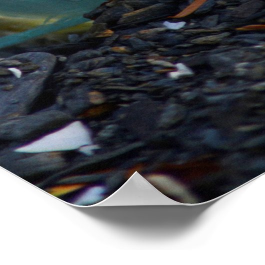 Glas Vissen Float, verticaal Poster (Hoek)