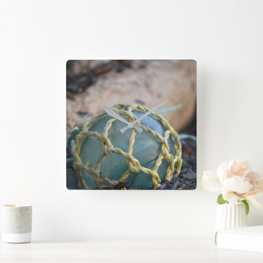 Glas Vissen Float, verticaal Vierkante Klok (Huis)