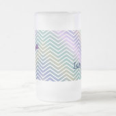 Glas voor Paarse, blauwe en groene strepen Matglas Bierpul (Center)