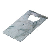 Glas voor rackgebruik creditkaart flessenopener (Achterkant Gekanteld)