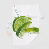 Glas water met limoen plakjes en rietjes Best Golfhanddoek (Insitu)