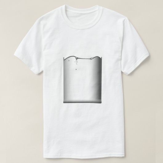 glas water T-shirt (Design voorkant)