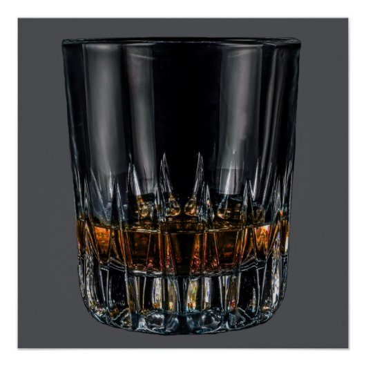 Glas Whiskey --- Poster (Voorkant)