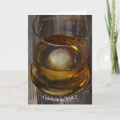 Glas whisky voor verjaardag kaart (Voorkant)