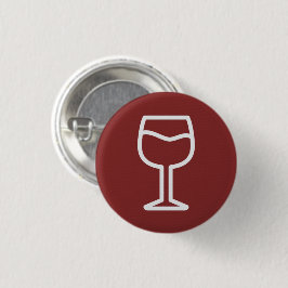 Glas Wijn Knop Ronde Button 3,2 Cm