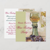 GLAS WIJN, OUDE WIJNBERG PARTY KAART (Voorkant / Achterkant)
