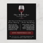 Glas Wijn, Wijnbar/Wijnmakerij Adverteren Flyer (Voorkant)