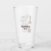 Glas Wijndruiven geen alcohol rode roos pinot (Achterkant)