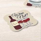 Glas Wijndruiven geen alcohol rode roos pinot Kartonnen Onderzetters (Gekanteld)