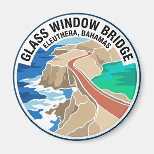 Glas Window Brug Bahamas Magneet
