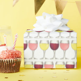 Glas witte rode bril Winery Wine Lover Cadeaupapier