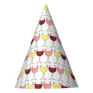 Glas witte rode bril Winery Wine Lover Feesthoedjes