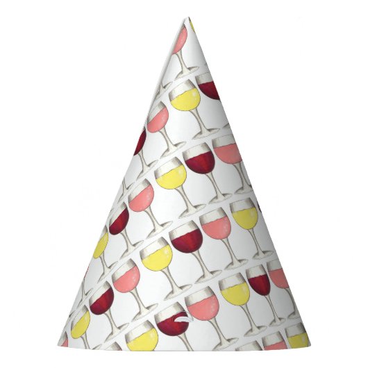 Glas witte rode bril Winery Wine Lover Feesthoedjes (Links)