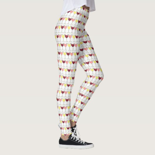 Glas witte rode bril Winery Wine Lover Leggings (Rechts)