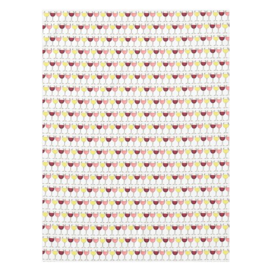 Glas witte rode bril Winery Wine Lover Tafelkleed (Voorkant)