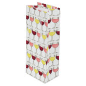 Glas witte rode bril Winery Wine Lover Wijn Cadeautas (Voorkant Gekanteld)