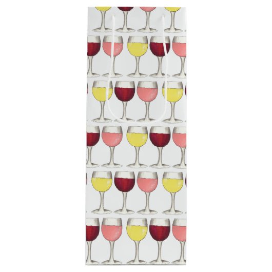 Glas witte rode bril Winery Wine Lover Wijn Cadeautas (Voorkant)