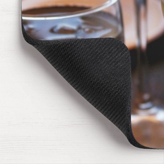 Glas witte wijn muismat (Hoek)