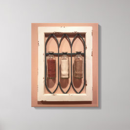 Glas Zandflessen Muurkunst Canvas Afdruk