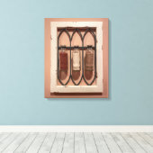 Glas Zandflessen Muurkunst Canvas Afdruk (Insitu (Houten vloer))