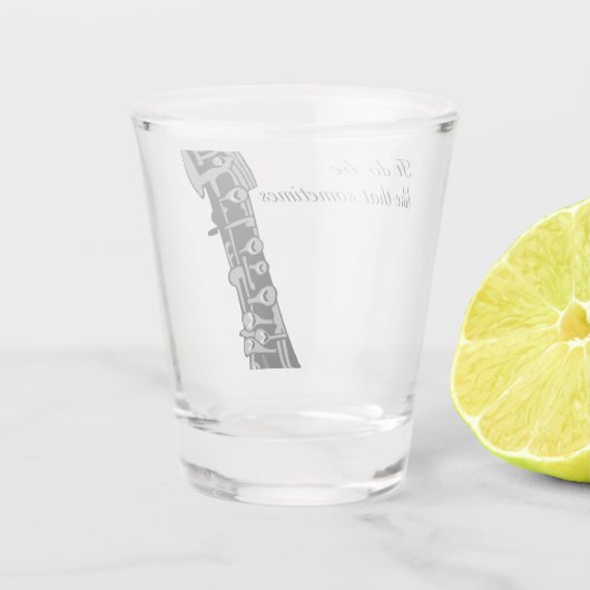 Glas, zoals dat soms het geval is shot glas (Achterkant)