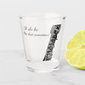 Glas, zoals dat soms het geval is shot glas (Voorkant)