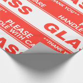 Glas, zorg ervoor cadeaupapier