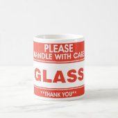 Glas, zorg ervoor koffiemok (Center)