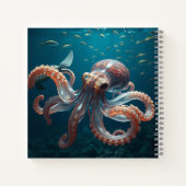 Glasachtige octopus in het diepe Zee Notitieboek (Achterkant)