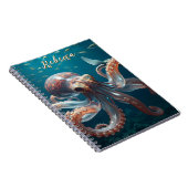 Glasachtige octopus in het diepe Zee Notitieboek (Rechterzijde)