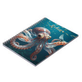 Glasachtige octopus in het diepe Zee Notitieboek (Linkerzijde)