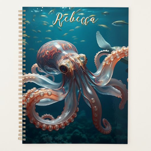 Glasachtige octopus in het diepe Zee Planner (Voorkant)