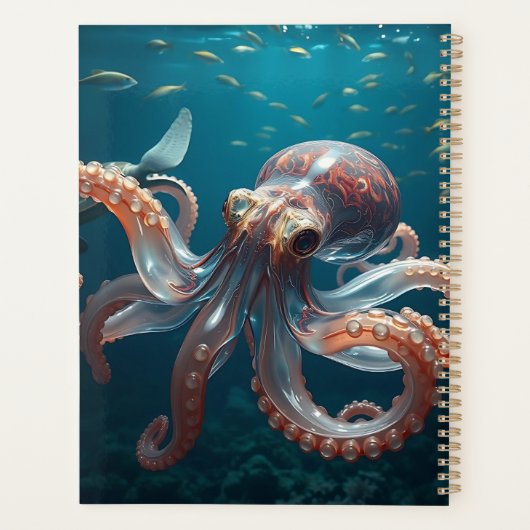 Glasachtige octopus in het diepe Zee Planner (Achterkant)