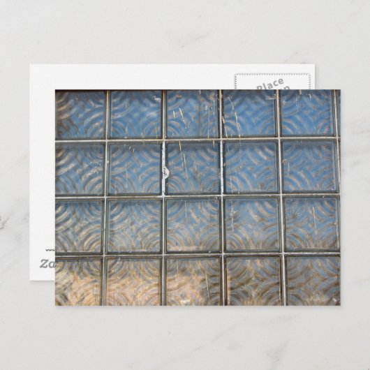 glasbakstenen briefkaart (Voorkant / Achterkant)