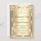 Glasballonnen goudglitter kaart (Voorkant)