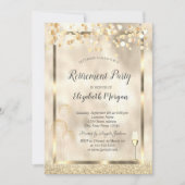 Glasballonnen goudglitter kaart (Voorkant)