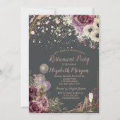 Glasballons Glitter Heels Flowers Retirement Kaart (Voorkant)