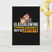 Glasbans kunstenaar Glasbans kunst Kaart (Gele Bloem)