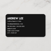 glasbedrijf visitekaartje (Achterkant)