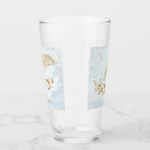 Glasbeker met gouden dolfijn glas (Links)