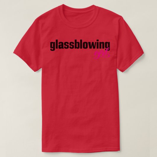 glasblazend meisje t-shirt (Design voorkant)