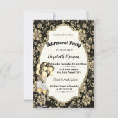 Glasbloemen, ballon, Pensioenpartij Kaart (Voorkant)