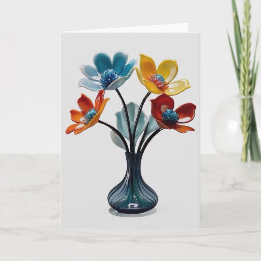 glasboeket kaart (Voorkant)