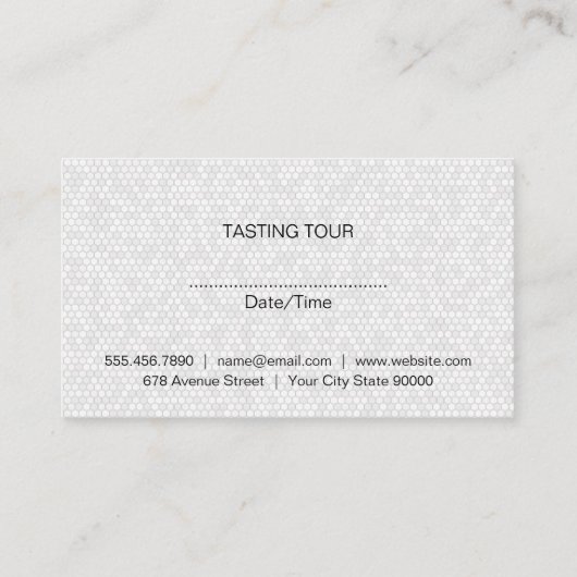 Glasbril voor wijn | Winnerij Visitekaartje (Achterkant)