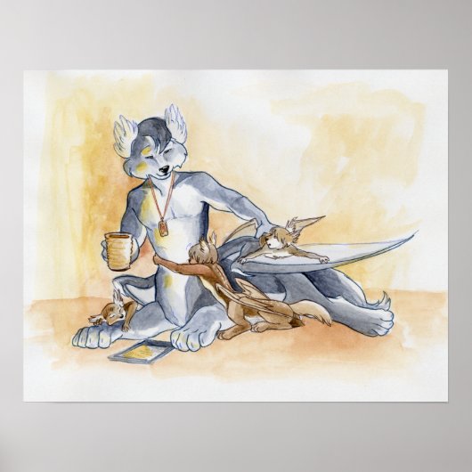 Glaseah papa poster (Voorkant)