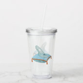 Glasen Muiltje Acryl Drinkbeker (Achterkant)