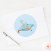 Glasen Muiltje Ronde Sticker (Envelop)