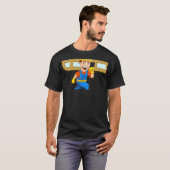 glaser fensterbauer glazier handwerker donut  anim t-shirt (Voorkant volledig)