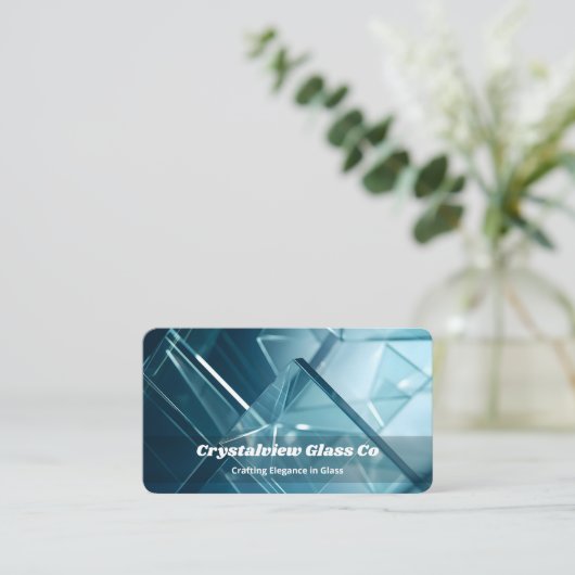 Glasfabriek Visitekaartje (Staand voorkant)